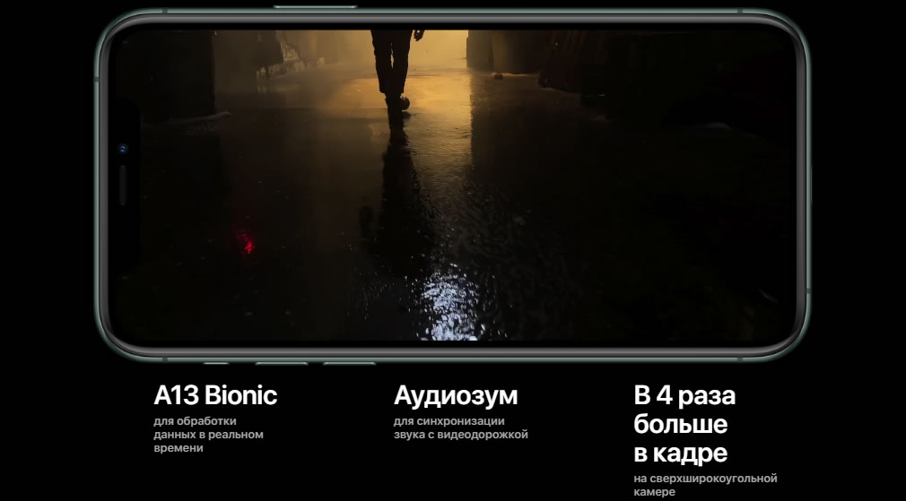 iPhone 11 Pro видео в 4K