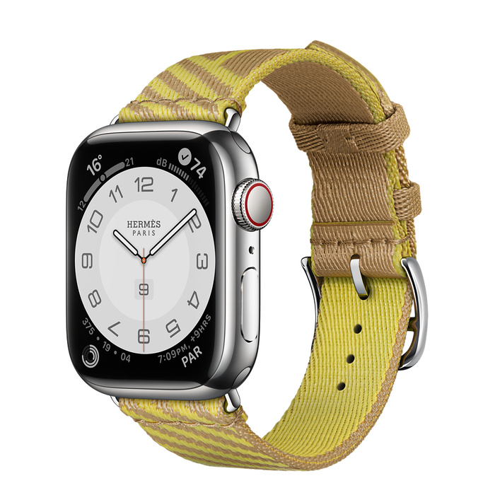 Купить Apple Watch Hermès Series 7 41mm Jumping Single Tour Kraft
